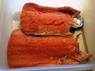 Cold smoked salmon